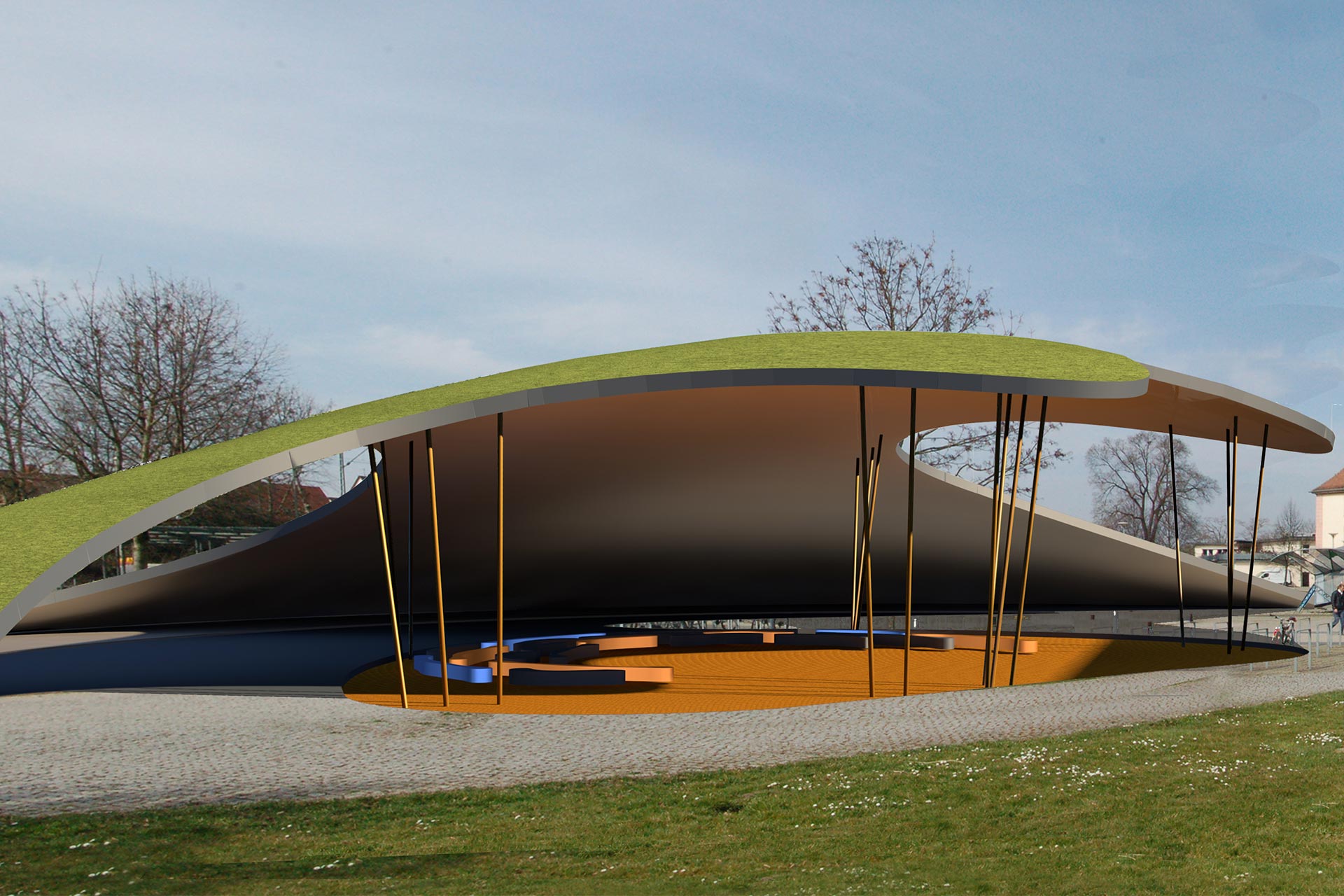 Campus­pavillon für die Uni Freiburg